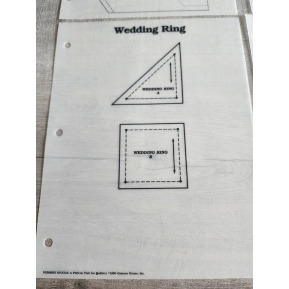 Georgia Bonesteel's Spinning Spools Template Storage Bag + 9 Quilt Templates #50 - Picture 8 of 10